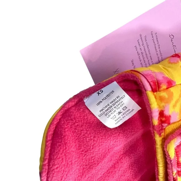 Isaac Mizrahi Floral Printed Dog Coat Size XS - Picture 8 of 8